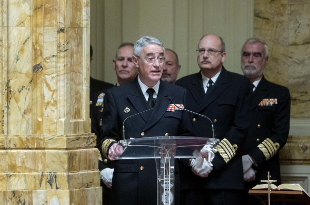 Archivo - El Almirante Jefe de Estado Mayor de la Armada (AJEMA), Antonio Piñeiro Sánchez.