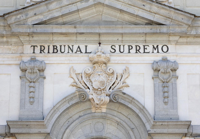Fachada de la sede del Tribunal Supremo, a 26 de septiembre de 2025, en Madrid (España).