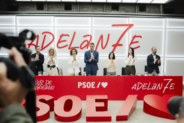 Reunión de la Comisión Ejecutiva Federal (CEF) en la sede del PSOE en la calle Ferraz, a 9 de octubre de 2025, en Madrid (España).