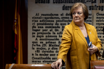 La presidenta del Tribunal de Cuentas, Enriqueta Chicano, en la comisión de investigación del Senado sobre el 'caso Koldo'.