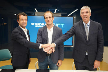 Indra firma con Sirt un acuerdo para aumentar capacidades de ciberdefensa y del espacio y crecer en Cataluña