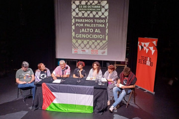 Los sindicatos Confederación General del Trabajo (CGT), Solidaridad Obrera, Alternativa Sindical de Clase (ASC) y Confederación Intersindical combocan una huelga propalestina para el 15 de octubre.