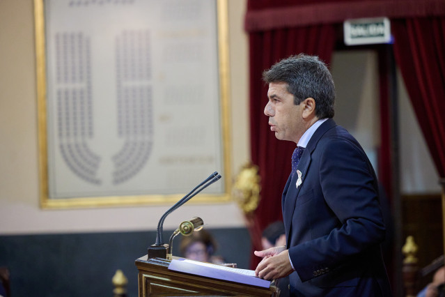 Archivo - El 'president' de la Generalitat valenciana, Carlos Mazón, en una imagen de archivo
