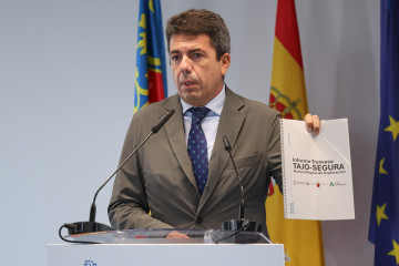 El 'president' de la Generalitat, Carlos Mazón, este lunes en Alicante