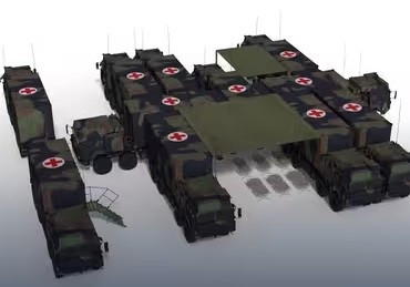 Una instalación médica blindada de Rheinmetall