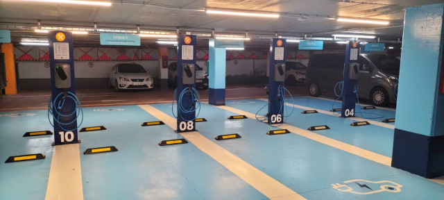 Cargador eléctrico de Telpark en Gijón