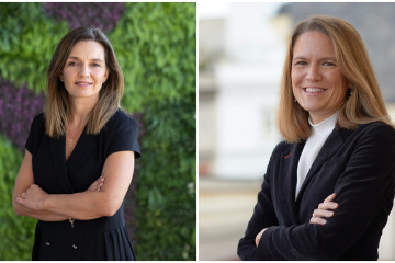 Archivo - De idza a dcha: Rocío Casteda, nueva directora de la oficina de transformación de Mutualidad; y Silvia Rubio, nueva directora del área corporativa y legal de Grupo Mutualidad.
