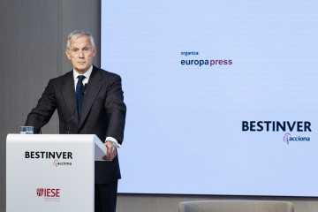 Archivo - El CEO de Bestinver, Enrique Pérez-Plá, interviene durante un encuentro informativo de Europa Press, en el Campus de ACCIONA, a 21 de mayo de 2024, en Madrid (España).