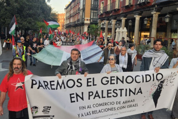 Cerca de un millar de personas marcha en Valladolid en solidaridad con Palestina