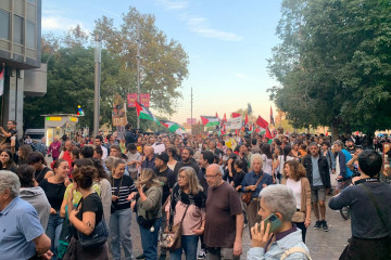 Manifestación en apoyo a Palestina.