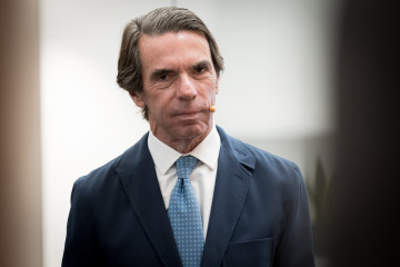 El expresidente del Gobierno y presidente de FAES, José María Aznar, inaugura el Campus FAES 2025: Europa y el futuro del vínculo atlántico, en el Espacio Bertelsmann, a 17 de septiembre de 2025, 