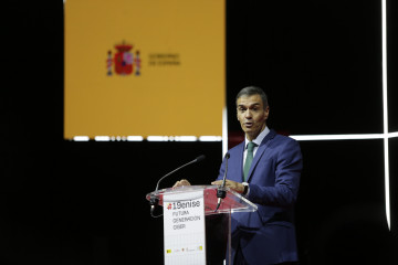 El presidente del Gobierno, Pedro Sánchez, participa en la clausura del XIX Encuentro Internacional de Seguridad de la Información (ENISE), en León capital.