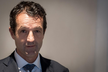 El presidente de Indra, Ángel Escribano Ruiz, durante  el foro  'A los 40 años de la adhesión: cómo España quiere que Europa sea' organizado por la Fundación Carlos Amberes, en la IE University,