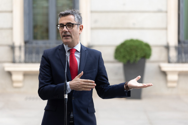 El ministro de la Presidencia, Justicia y Relaciones con las Cortes, Félix Bolaños.