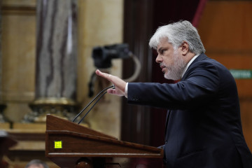 El presidente de Junts en el Parlament, Albert Batet