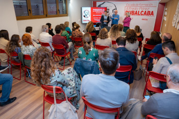Elena Valenciano en la nueva jornada de la escuela de formación Alfredo Pérez Rubalcaba