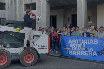 Movilización contra el peaje del Huerna.