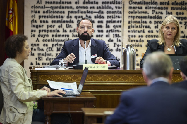 Archivo - El exgerente del PSOE, Mariano Moreno Pavón, comparece en la comisión de investigación sobre el ‘caso Koldo’, en el Senado, a 15 de septiembre de 2025, en Madrid (España).