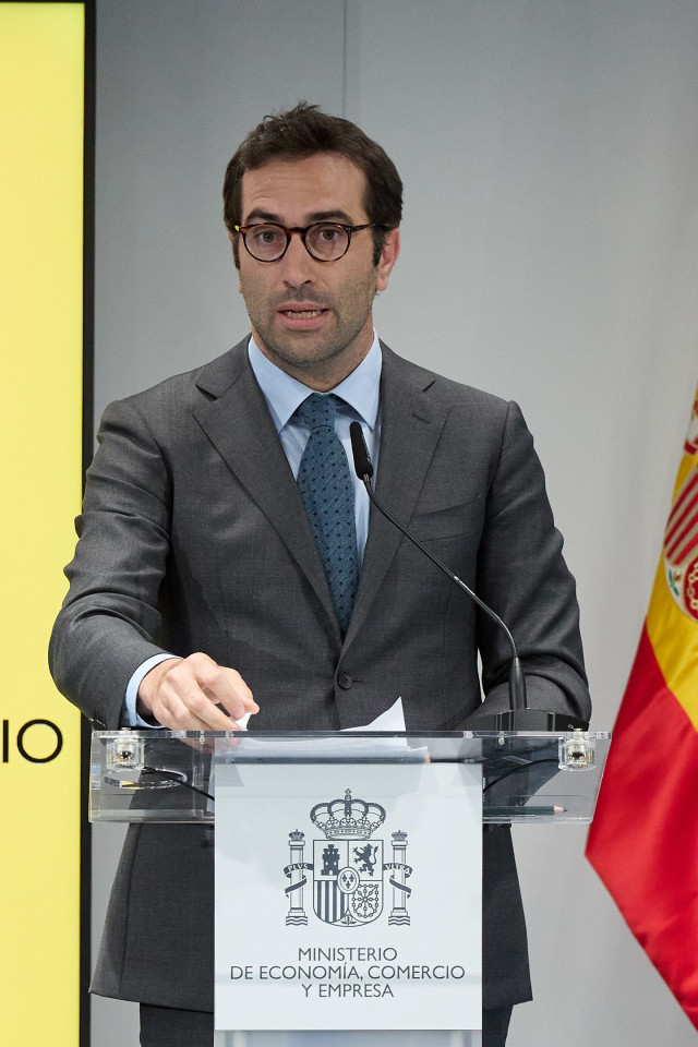 Archivo - El ministro de Economía, Comercio y Empresa, Carlos Cuerpo