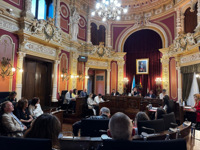 Pleno en el Ayuntamiento de Ourense.