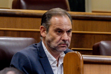 Archivo - El diputado José Luis Ábalos durante una sesión plenaria, en el Congreso de los Diputados,