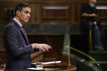 Archivo - El presidente del Gobierno, Pedro Sánchez, interviene en una sesión plenaria, en el Congreso de los Diputados