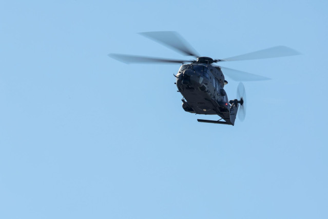Archivo - Un helicóptero del Ejército del Aire.