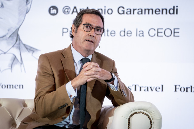 El presidente de la CEOE, Antonio Garamendi