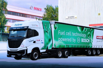 Bosch pone en marcha su primer camión con pila de combustible de hidrógeno en Europa