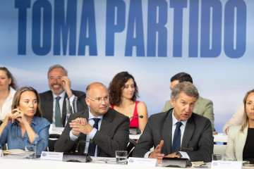 Archivo - El presidente del PP, Alberto Núñez Fiejóo, preside la reunión de la Junta Nacional del Partido Popular, a 15 de septiembre de 2025, en Madrid (España).