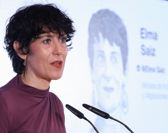 La ministra de Inclusión, Seguridad Social y Migraciones, Elma Saiz, inaugura el encuentro 'Forbes Women of influence Summit', en Forbes House,  a 22 de octubre de 2025, en Madrid (España). Este encuentro muestra el liderazgo femenino en el ámbito empresa