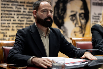 El exgerente del Partido Socialista Obrero Español (PSOE) y Presidente de ENUSA, Mariano Moreno Pavón, comparece ante la comisión sobre el caso Koldo, en el Senado, a 23 de octubre de 2025, en Madr