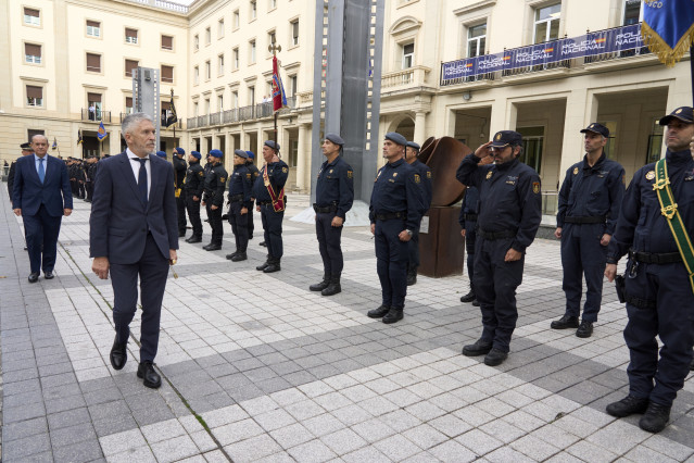 El ministro del Interior, Fernando Grande-Marlaska, en Vitoria