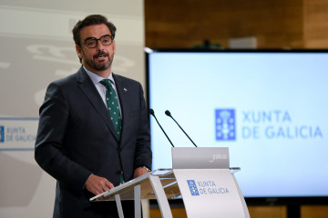 Diego Calvo, en una comparecencia ante los medios.
