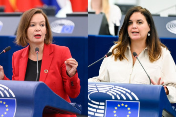 Leire Pajín y Sandra Gómez