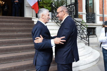 El ministro del Interior, Fernando Grande-Marlaska, recibe en Madrid a su homólogo francés, Laurent Nuñez