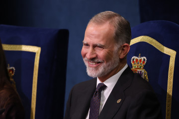 El Rey Felipe durante la ceremonia de los Premios Princesa de Asturias 2025