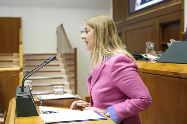 Archivo - La parlamentaria del PP Ainhoa Domaica