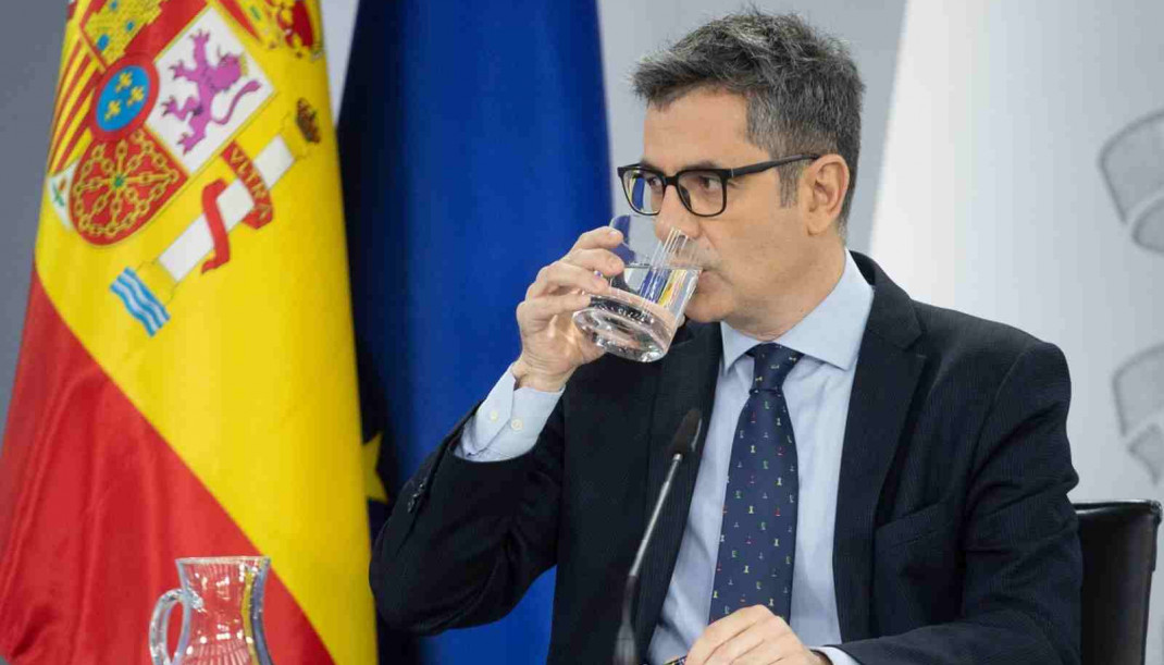 El ministro de la Presidencia, Justicia y Relaciones con las Cortes, Félix Bolaños