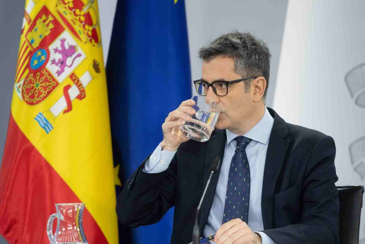 El ministro de la Presidencia, Justicia y Relaciones con las Cortes, Félix Bolaños