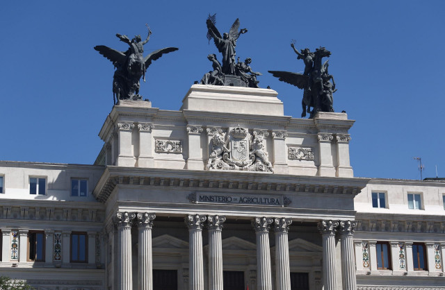 Archivo - Fachada del Ministerio de Agricultura, Pesca y Alimentación, a 1 de septiembre de 2022, en Madrid (España).