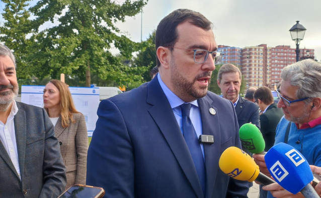 El presidente del Principado de Asturias, Adrián Barbón, en una imagen de archivo