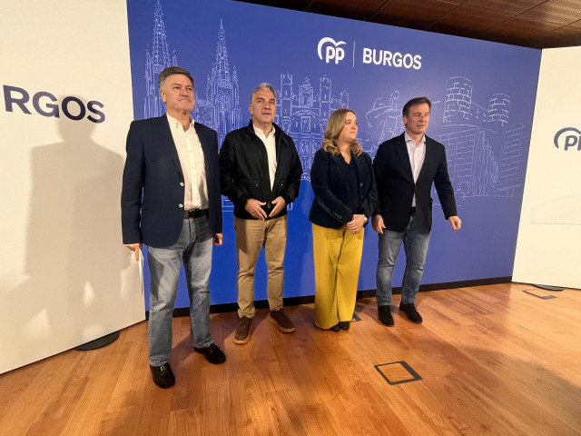 El diputado en el Congreso y vicesecretario general del PP, Elías Bendodo, en Burgos