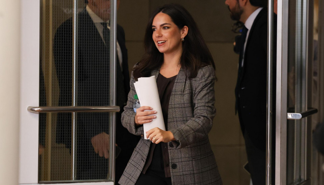 La portavoz de Vox en el Congreso, Pepa Millán, durante una rueda de prensa, en el Congreso de los Diputados, a 28 de octubre de 2025, en Madrid (España).