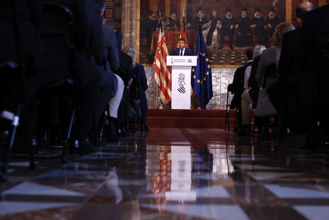 Declaración institucional del 'president' de la Generalitat, Carlos Mazón, en el aniversario del día de la dana