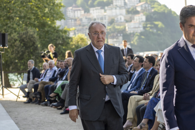 Archivo - El presidente de Sidenor, José Antonio Jainaga, durante el acto