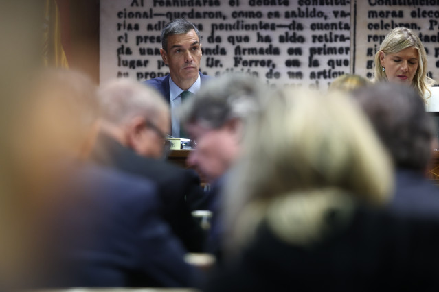 El presidente del Gobierno, Pedro Sánchez, comparece ante la Comisión de Investigación sobre el 'caso Koldo', en el Senado