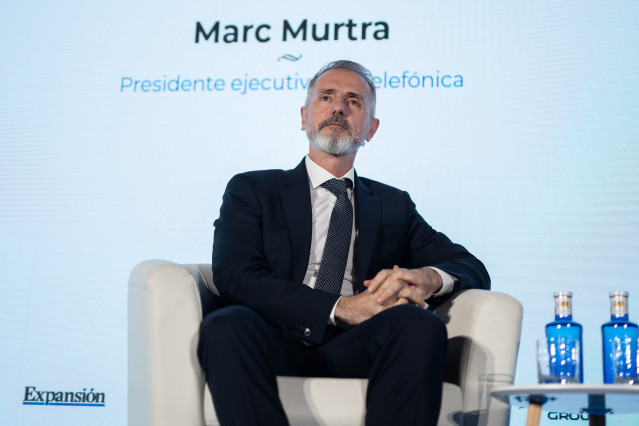 Archivo - El presidente ejecutivo de Telefónica, Marc Murtra durante la primera jornada del VI Foro Internacional Expansión, en el Parador de Alcalá de Henares, a 21 de mayo de 2025, en Alcalá de Henares, Madrid (España). El foro, organizado por el diario