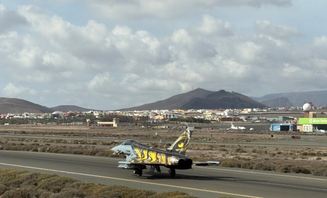 Una de las aeronaves militares que participó en las maniobras militares del ejercicio internacional Ocean Sky 2025.