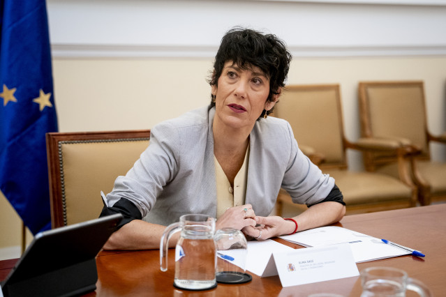 Archivo - La ministra de Inclusión, Seguridad Social y Migraciones, Elma Saiz